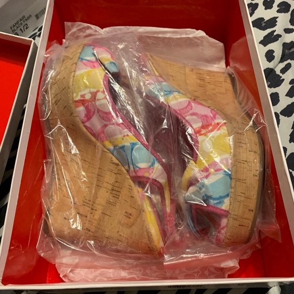 Coach open toe wedges - Picture 3 of 4